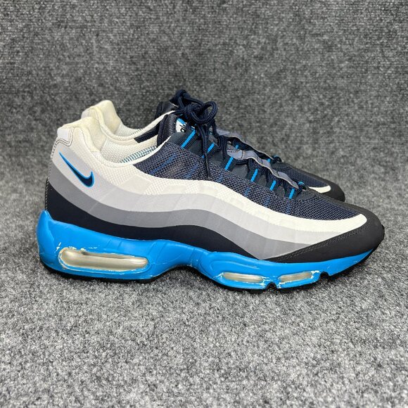 Nike Air Max 95 Shoes Mens Size 11.5 No Sew Dark Obsidian Retro Athletic Sneaker - Picture 1 of 13